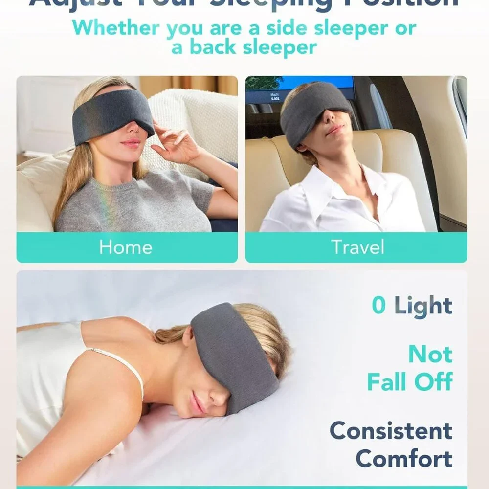 SKG Restore Sleep Mask-100% Sleep Mask Blackout International Travel Essential